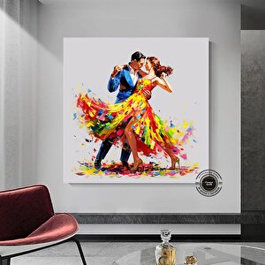 Ev Dekoru Kanvası, Büyük Kanvas, Çiftin Dans Ettiği Tablo, Müzik Odası Sanatı
