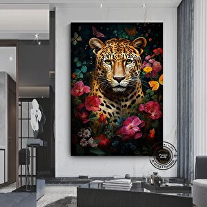 Leopar Portre Baskıları; Kaplan Kanvas; Çiftçi Hediyesi; Leopar Poster 100x200 cm