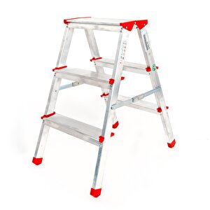 Alümi̇nyum Çi̇ft Çikişli 3 Basamakli Merdi̇ven(68 Cm) (accm.01)