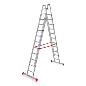 A Ti̇pi̇ Çi̇ft Sürgülü Alümi̇nyum Merdi̇ven 3,25 Metre (atcsm.01)
