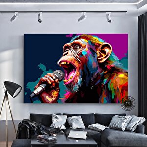 Soyut Grafiti Maymun, Komik Gorilla Duvar Sanat Resmi, Hayvan Duvar Sanatı