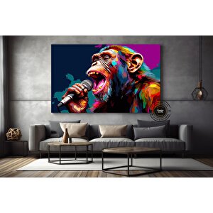 Soyut Grafiti Maymun, Komik Gorilla Duvar Sanat Resmi, Hayvan Duvar Sanatı