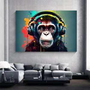 Soyut Graffiti Maymun; Komik Gorilla
