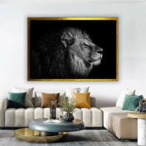 Soyut Aslan Kanvas Tablosu; Çerçeveli 20x30 cm