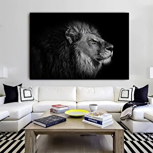 Soyut Aslan Kanvas Tablosu; Çerçeveli 20x30 cm