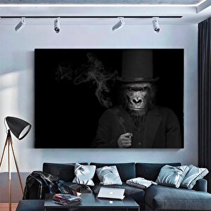 Takımlı Maymun Kanvas Duvar Sanatı; Soyut Kanvas Baskısı; Soyut Sanat Eseri; Hayvan Kanvas; Soyut Ma 30x40 cm