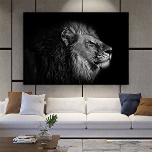 Soyut Aslan Kanvas Tablosu; Çerçeveli 140x200 cm