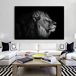 Soyut Aslan Kanvas Tablosu; Çerçeveli 140x200 cm