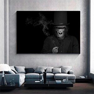 Takımlı Maymun Kanvas Duvar Sanatı; Soyut Kanvas Baskısı; Soyut Sanat Eseri; Hayvan Kanvas; Soyut Ma 100x150 cm