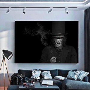 Takımlı Maymun Kanvas Duvar Sanatı; Soyut Kanvas Baskısı; Soyut Sanat Eseri; Hayvan Kanvas; Soyut Ma 100x150 cm