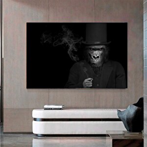 Takımlı Maymun Kanvas Duvar Sanatı; Soyut Kanvas Baskısı; Soyut Sanat Eseri; Hayvan Kanvas; Soyut Ma