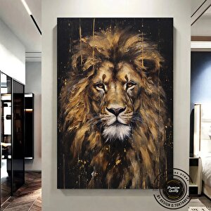 Aslan Kral Duvar Sanatı; Siyah-altın Soyut