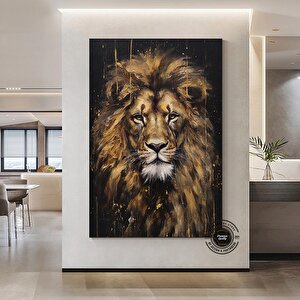 Aslan Kral Duvar Sanatı; Siyah-altın Soyut