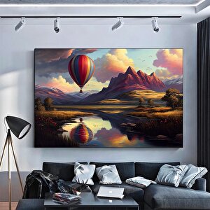 Uçan Balon Tablosu – Gün Doğumu Ve Bulut Manzarası