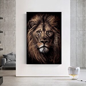 Soyut Graffiti Aslan Tablosu, Renkli Sokak Hayvan Sanatı, Modern Ev Dekoru