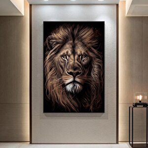 Soyut Graffiti Aslan Tablosu, Renkli Sokak Hayvan Sanatı, Modern Ev Dekoru