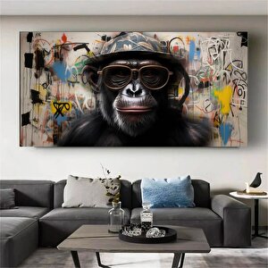 Maymun Özel Tasarım Tuval Sanatı, Maymun Tuval Sanatı, Bilge Maymun, Hayvan Duvar Sanatı