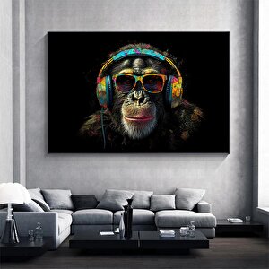 Soyut Graffiti Maymun; Komik Gorilla Duvar Sanatı; Renkli Şempanze Kanvas Dekor; Renkli Maymun Poste