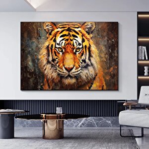 Renkli Aslan Soyut Posteri, Aslan Duvar Sanatı, Aslan Baskısı, Renkli Duvar Sanatı, Soyut Sanat 80x120 cm