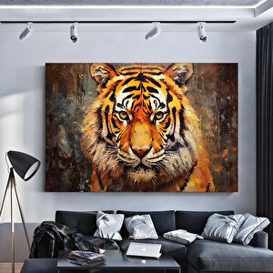 Renkli Aslan Soyut Posteri, Aslan Duvar Sanatı, Aslan Baskısı, Renkli Duvar Sanatı, Soyut Sanat 80x120 cm