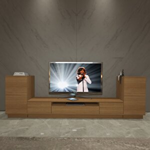 Trio On2s Mdf Tv Ünitesi Tv Sehpası - Naturel Ceviz