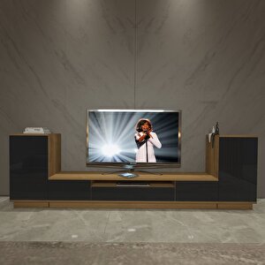 Trio On2s Mdf Tv Ünitesi Tv Sehpası - Pera - Siyah