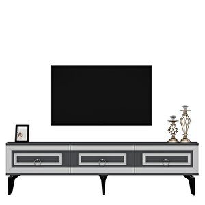 Karrya 180 Cm Tv Sehpası antrasit-gümüş