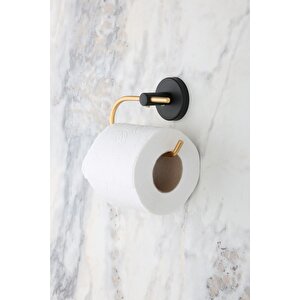 Altın Siyah Açık Tuvalet Kağıtlığı Wc Kağıtlık Tuvalet Kağıdı Askısı