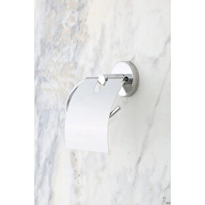 Krom 4lü Banyo Aksesuar Seti Uzun Havluluk/tuvalet Kağıtlığı/bornoz Askısı/diş Fırçalık