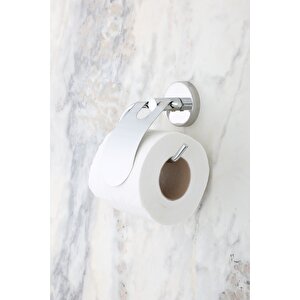 Krom Dar Kapaklı Tuvalet Kağıtlığı Wc Kağıtlık Tuvalet Kağıdı Askısı