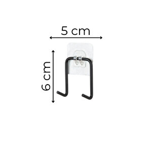 Yapışkanlı Çift Kancalı Banyo Mutfak Askısı Metal Askılık Duvar Askı Organizer