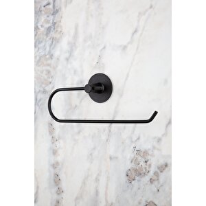 Yuvarlak Yapışkanlı Siyah Kağıt Rulo Havluluk, Peçetelik, Yapışkanlı Tasarım, Banyo Peçetelik