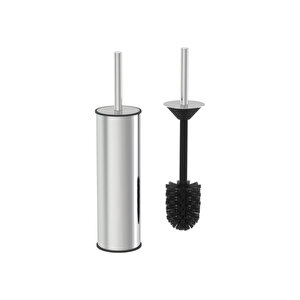 Krom 4 Lü Set Pedallı Çöp Kovası Wc Klozet Fırça Sabunluk Diş Fırçalık Seti