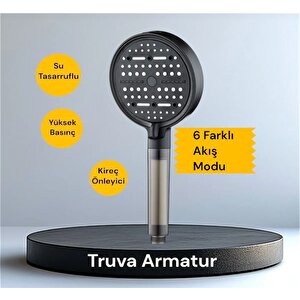 Kireç Önleyici Özellikli Su Tasarruflu Duş Başlığı Turbo Özellikli
