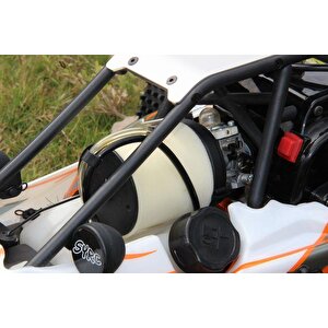 Sy Racing 1/5 Baja 5b 30.5cc Rtr Kurşunsuz Benzinli Uzaktan Kumandalı Rc Arazi Model Araba 80+kmh 75cm Uzunluk Offroad Turuncu (ku