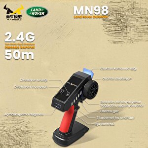 Mn Model Mn98 V2 1/12 Land Rover Defender D90 4wd Rc Model Crawler Offroad Uzaktan Kumandalı Araba Truck Rtr Lisanslı Sarı+dahili