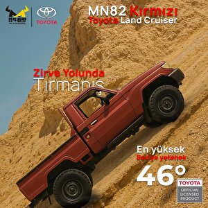 Mn Model Mn82 1/12 Toyota Land Cruiser Lc79 4wd Rc Model Crawler Offroad Uzaktan Kumandalı Araba Truck Rtr Lisanslı Kırmızı+dahili