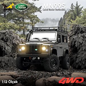 Mn Model Mn99s V2 1/12 Land Rover Defender 4wd Rc Model Crawler Offroad Uzaktan Kumandalı Araba Truck Rtr Lisanslı Gümüş+dahili Iş