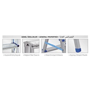 Profil Çift Çıkışlı 5 Basamaklı Merdiven (i̇205)