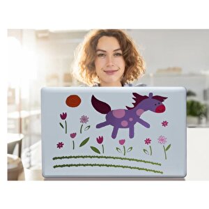 İki Adet Defter Sticker,laptop Sticker Küçük At Desenli Pvc 70x50x0,5cm