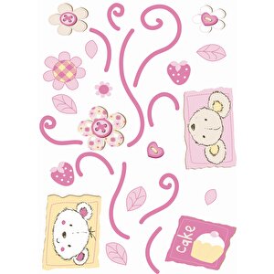 Defter Sticker,laptop Sticker Çiçekli Ağaç Desenli Pvc 70x50x0,5cm