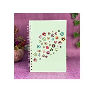 Defter Sticker,laptop Sticker  Geometrik Halkalı Pvc 48x33x0,5cm
