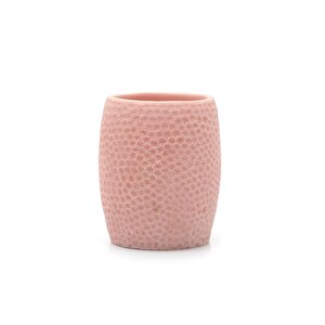İki Adet Kalemlik Pembe Petek Ofis Gereci 8x8x10cm 400ml