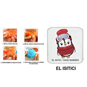 Bereli Penguen Cep Sobası,el Isıtıcı,sıcak Su Torbası Pvc  10x9,5cm