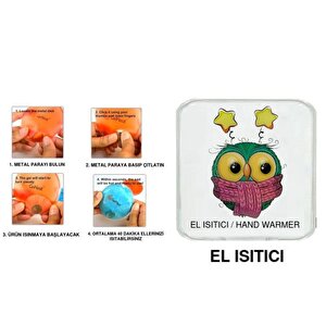 Atkılı Baykuş Cep Sobası,el Isıtıcı,sıcak Su Torbası Pvc  10x9,5cm