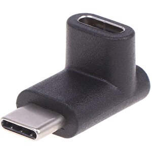 4460 Type C Dişi Erkek 90 Derece Dirsek 2in1 Çevirici Dönüştürücü Adaptör