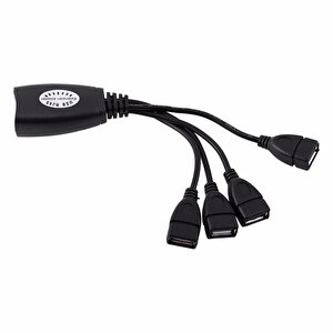 4406 4 Port Cat Rj45 Usb Hub Ek Uzatma Extender (50 Metre)