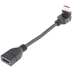 4684 Hdmi Dişi Erkek Uzatma 90 Derece Dirsek Çevirici Dönüştürücü Kablosu