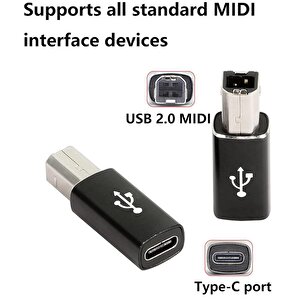 5219 Type C To Usb B Midi Klavye Yazıcı Printer Çevirici Dönüştürücü Adaptör