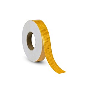 E11 Onaylı Reflektif Petekli Şerit Bant 5,5 Cm X 5 Mt Sarı